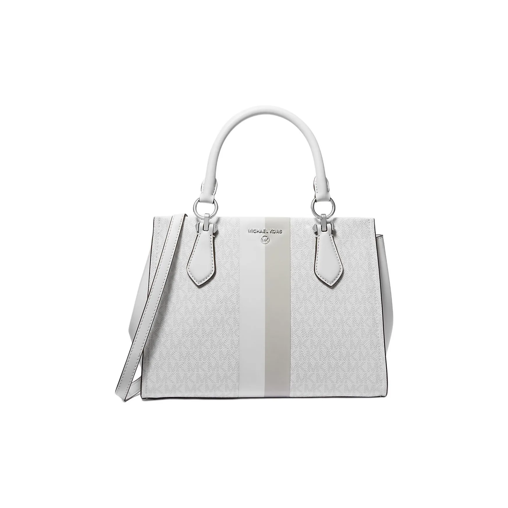 MICHAEL KORS Marilyn Покрытый холст Сумка через плечо Сумка среднего размера Женская Белая