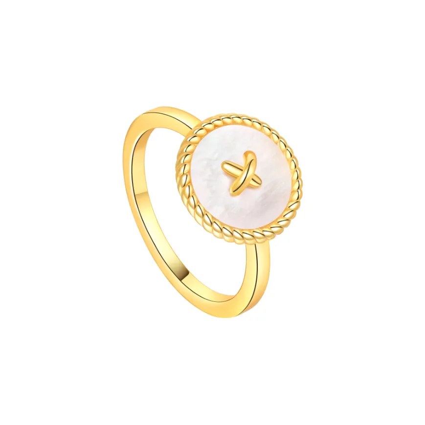 BABYBEI 925 Sterling Silver Mother Of Pearl Rings Women's