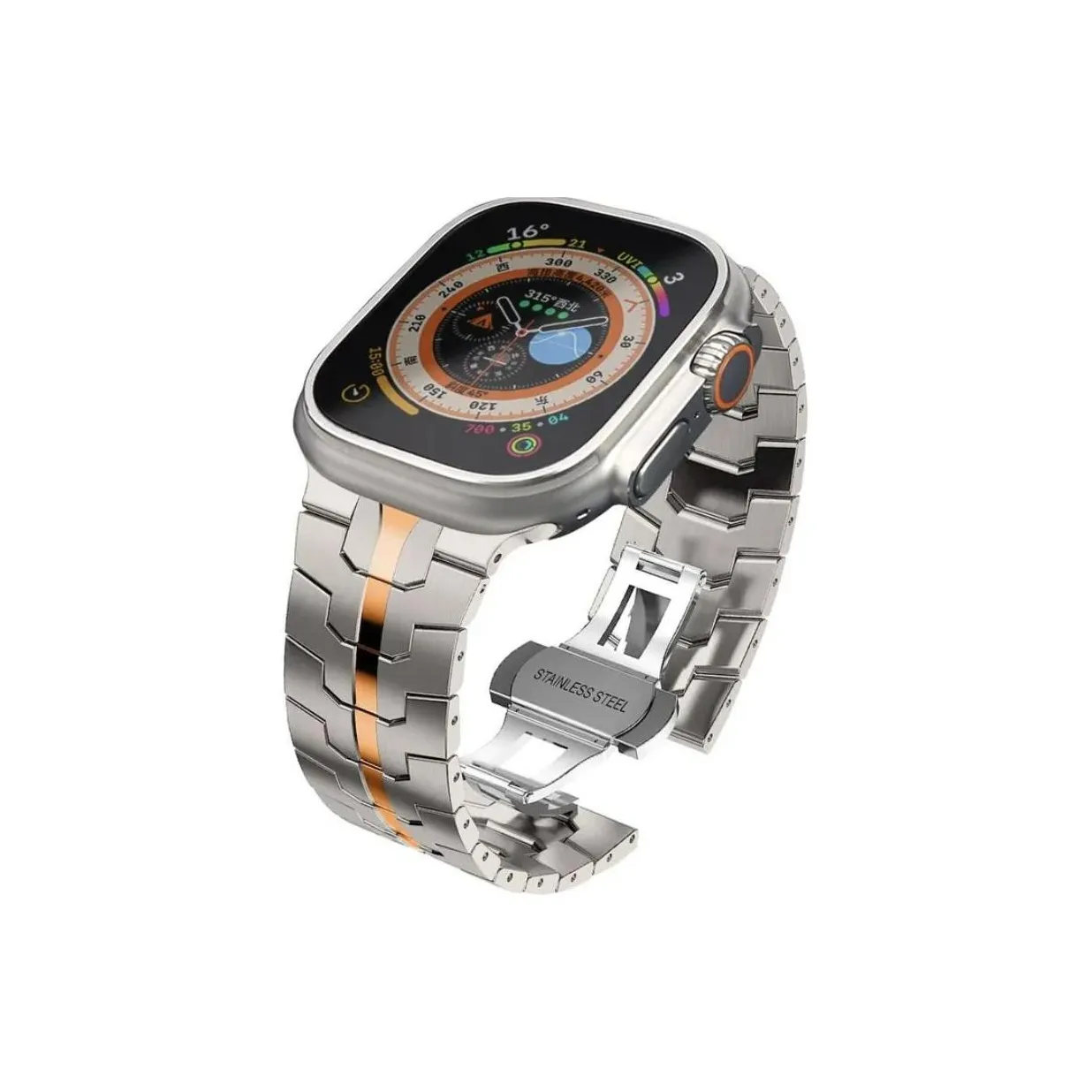 YOOVEI Strap Apple Compatibility Titanium Material 220mm