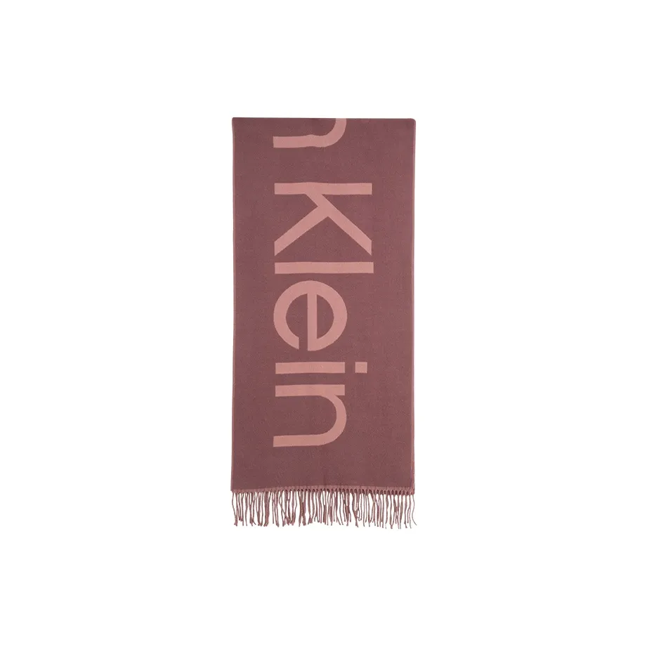 CALVIN KLEIN Knit Scarves Men's Burgundy Pink