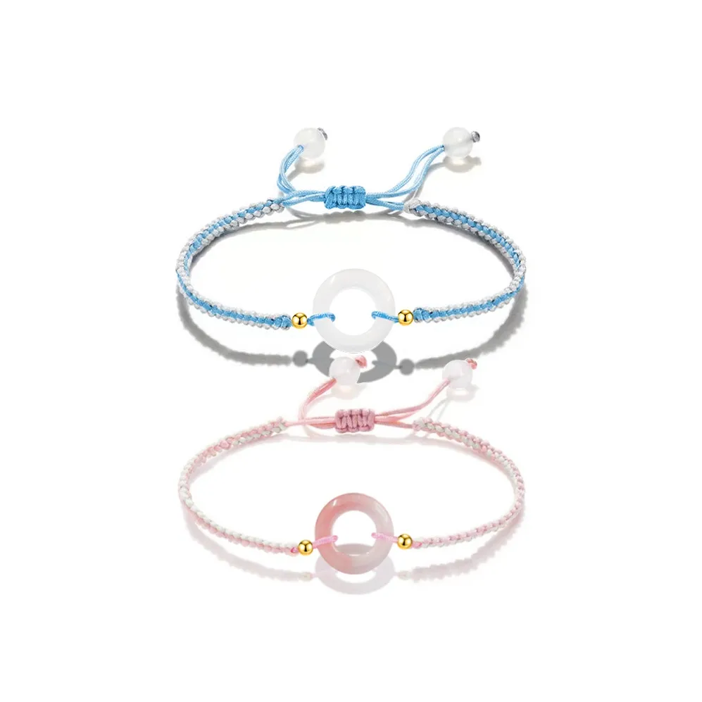 OSSINMI Chalcedony Woven Bracelet Unisex
