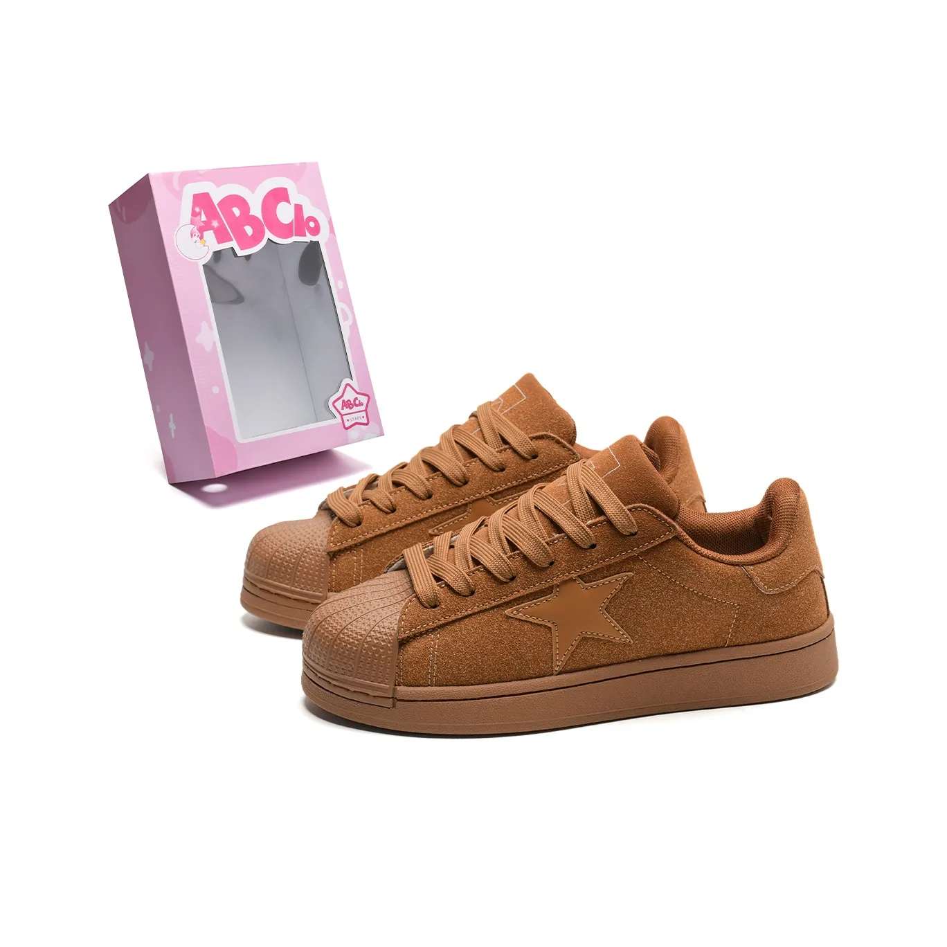 ABCIO Покрытие Поддержка Высота Увеличение Низкие Скейтборд Кроссовки Унисекс Коричневый