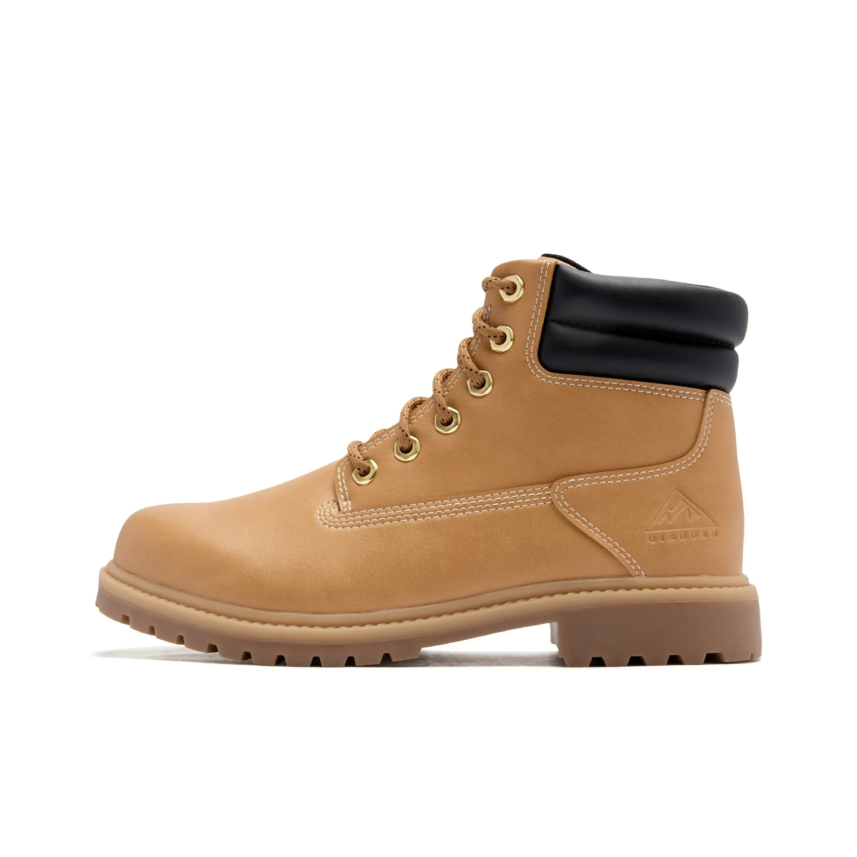 QIAODAN Амортизация Покрытие Устойчивое к истиранию Дышащий Водонепроницаемый Устойчивый к скольжению Высокий Топ Повседневный Мужской Коричневый