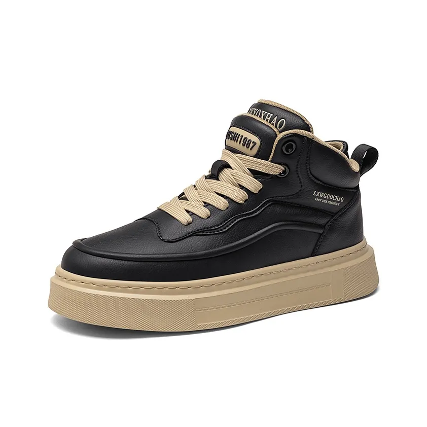 TONYBEAR Нескользящие Легкие Высокие Кроссовки для Скейтбординга Мужские