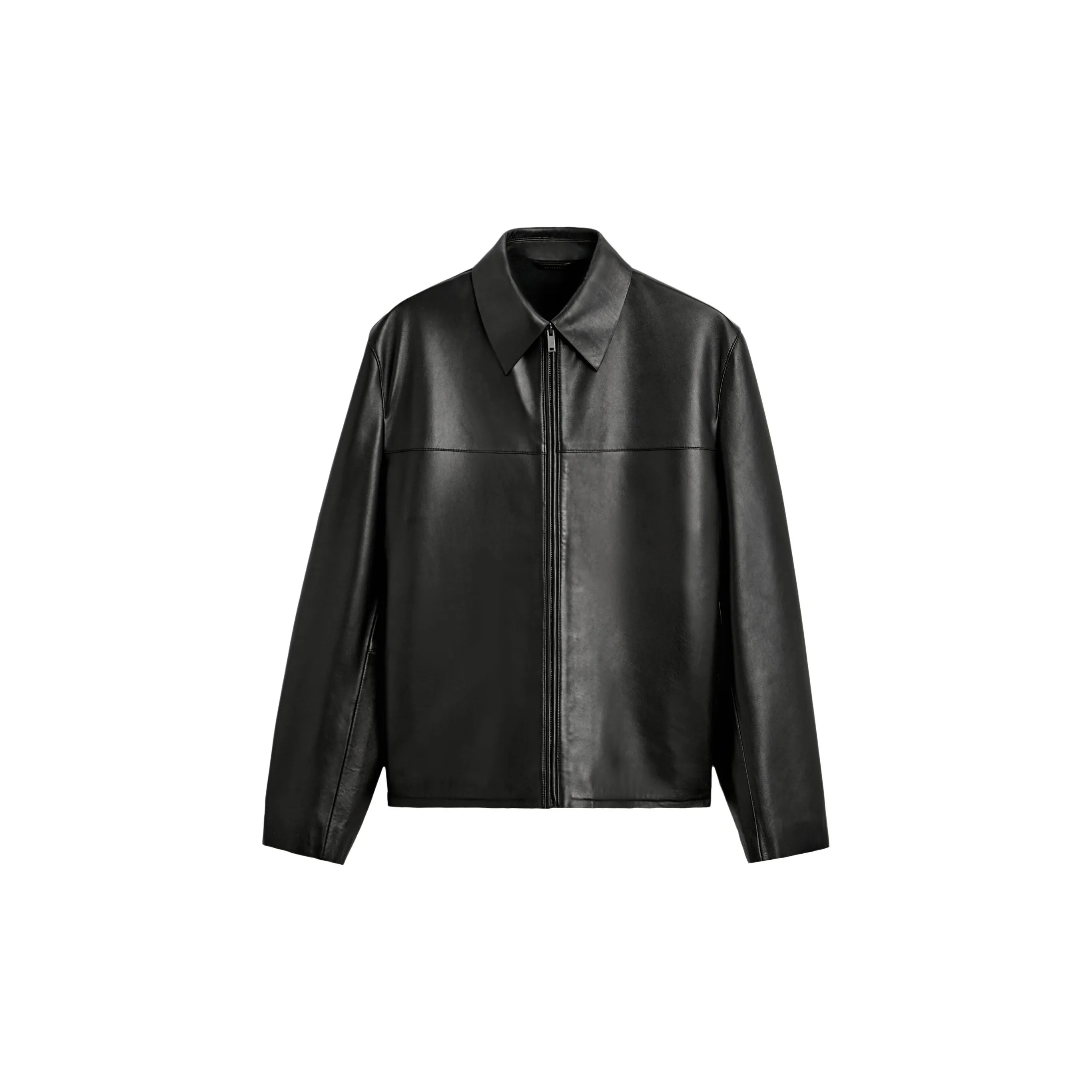 ZARA Leather Jacket Men's Black