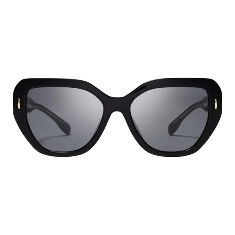 TORY BURCH Acetate Metal Cat Eye Sunglasses Women's Black