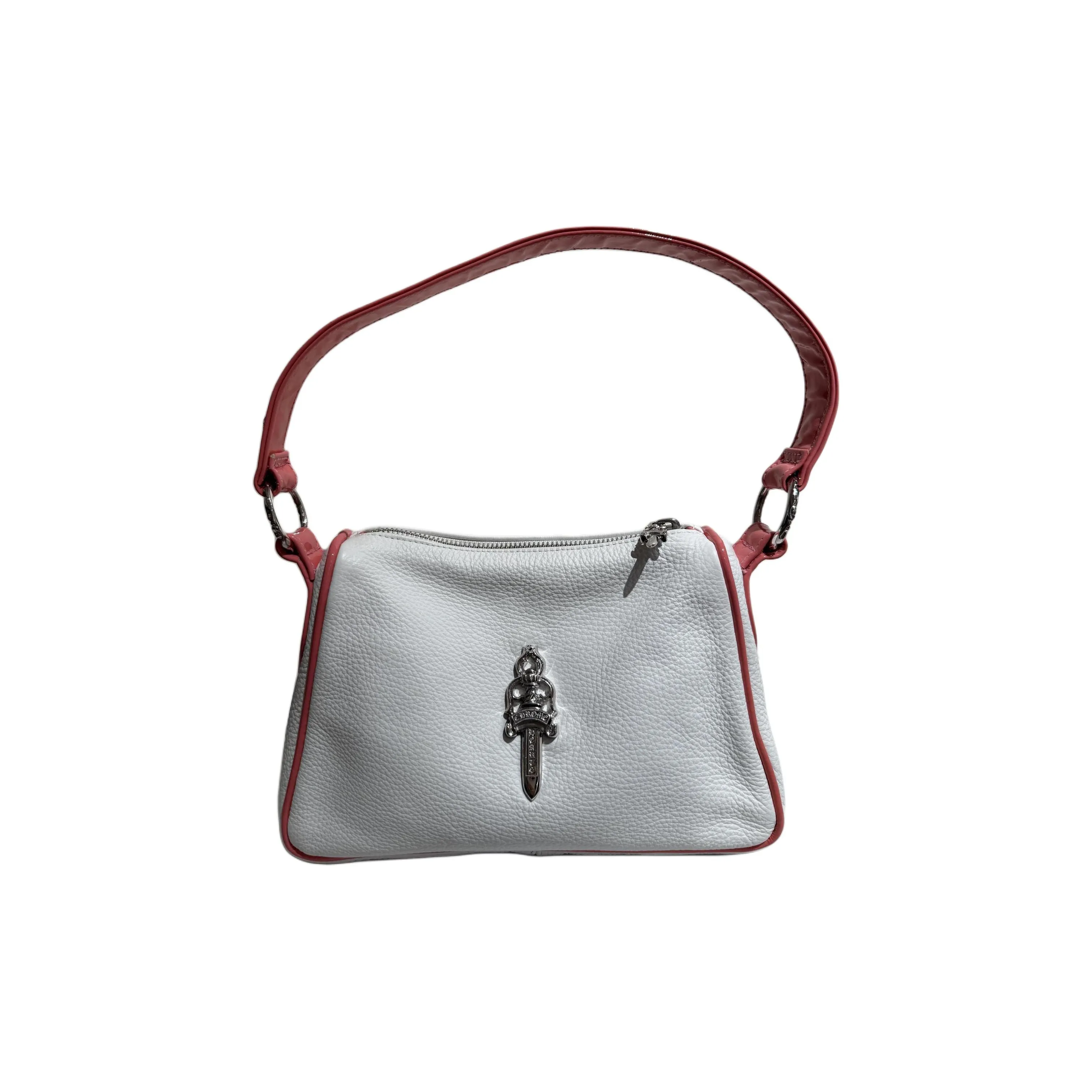 Chrome Hearts Patent Leather Chicken Nugget Bag, Handbag, Shoulder Bag Women's Cherry Blossom Pink & White