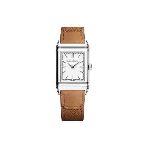 Jaeger LeCoultre Ручной Механический Movement Унисекс Flip Collection REVERSO Часы 40,1mm*24,4mm*7,56mm Серебряные