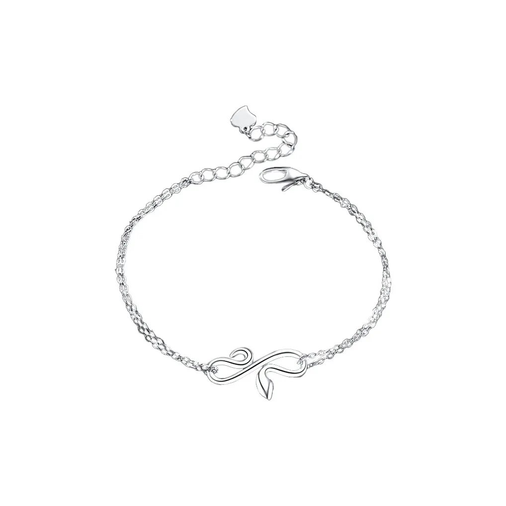 KLFOOK 999 Fine Silver Bracelets Women's