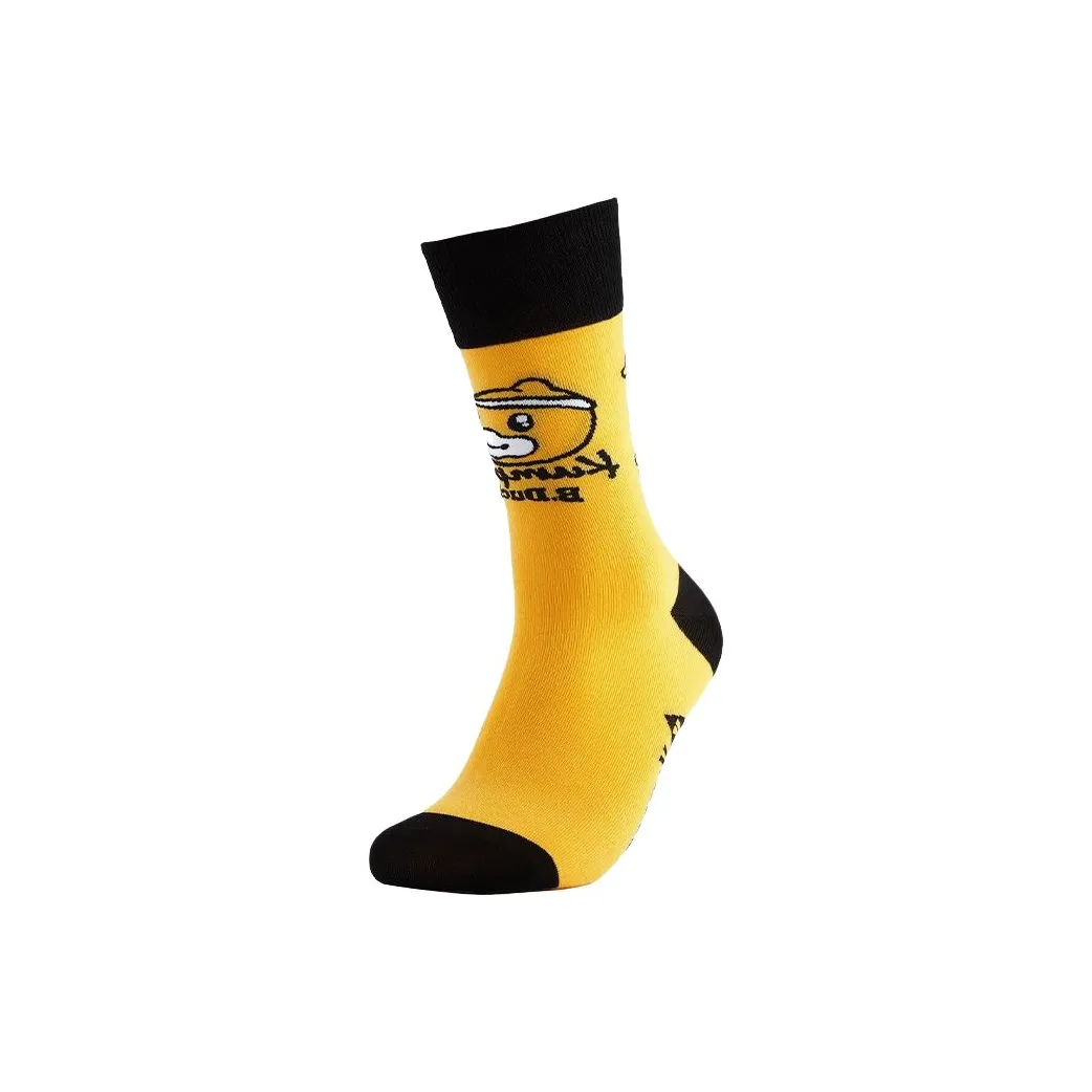 KUMPOO x B.Duck Носки Crew Унисекс 1 упаковка Желтый Черный