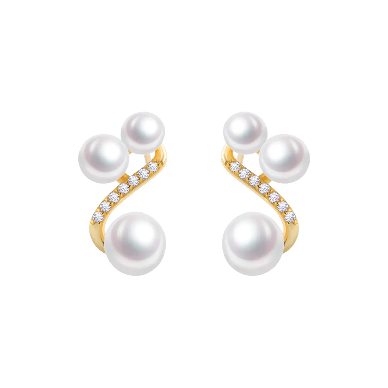 FREE ELF Freshwater Pearl Stud Earrings Women's