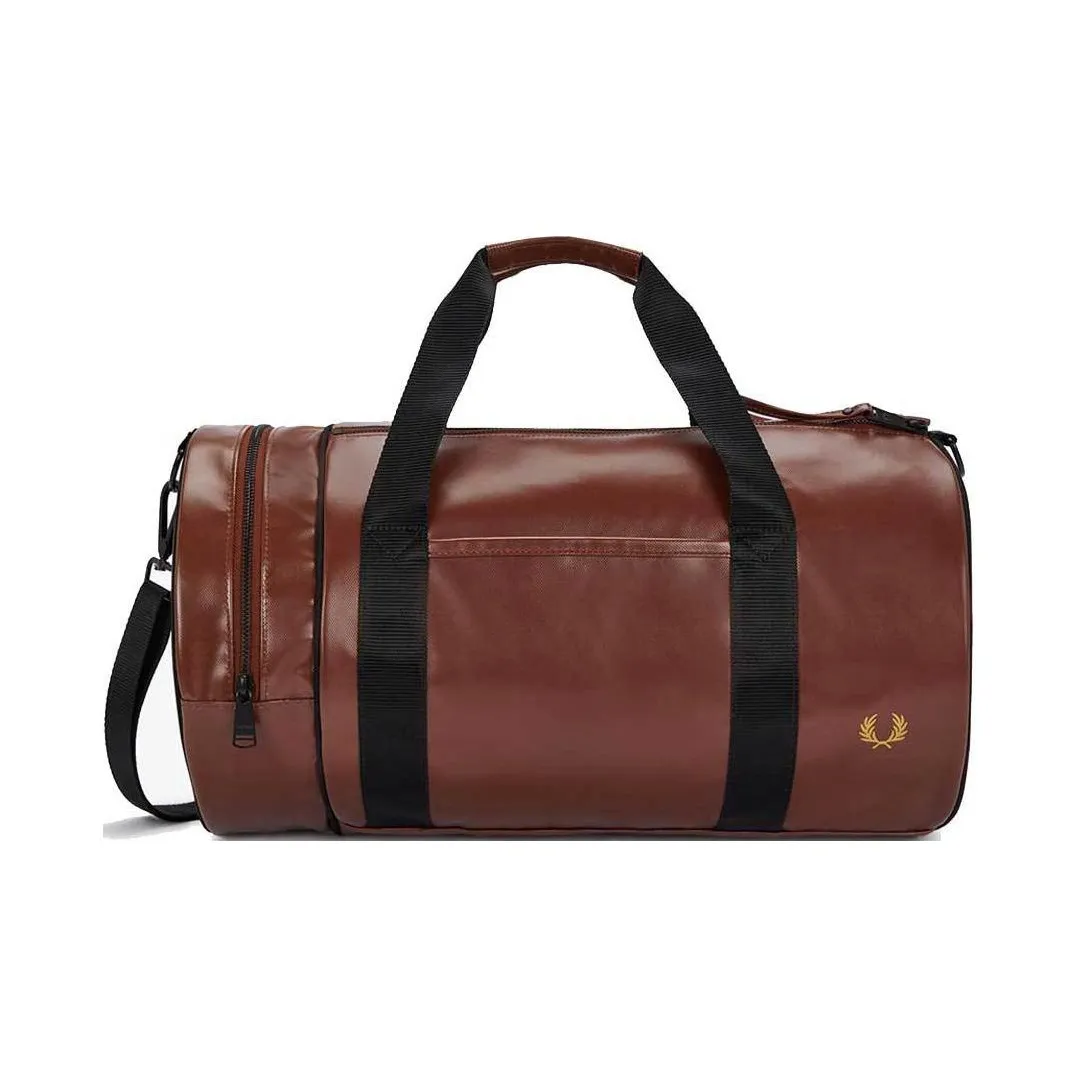 FRED PERRY Artificial Leather One Shoulder Crossbody Portable Travel Bag Regular Men's Whiskey Brown