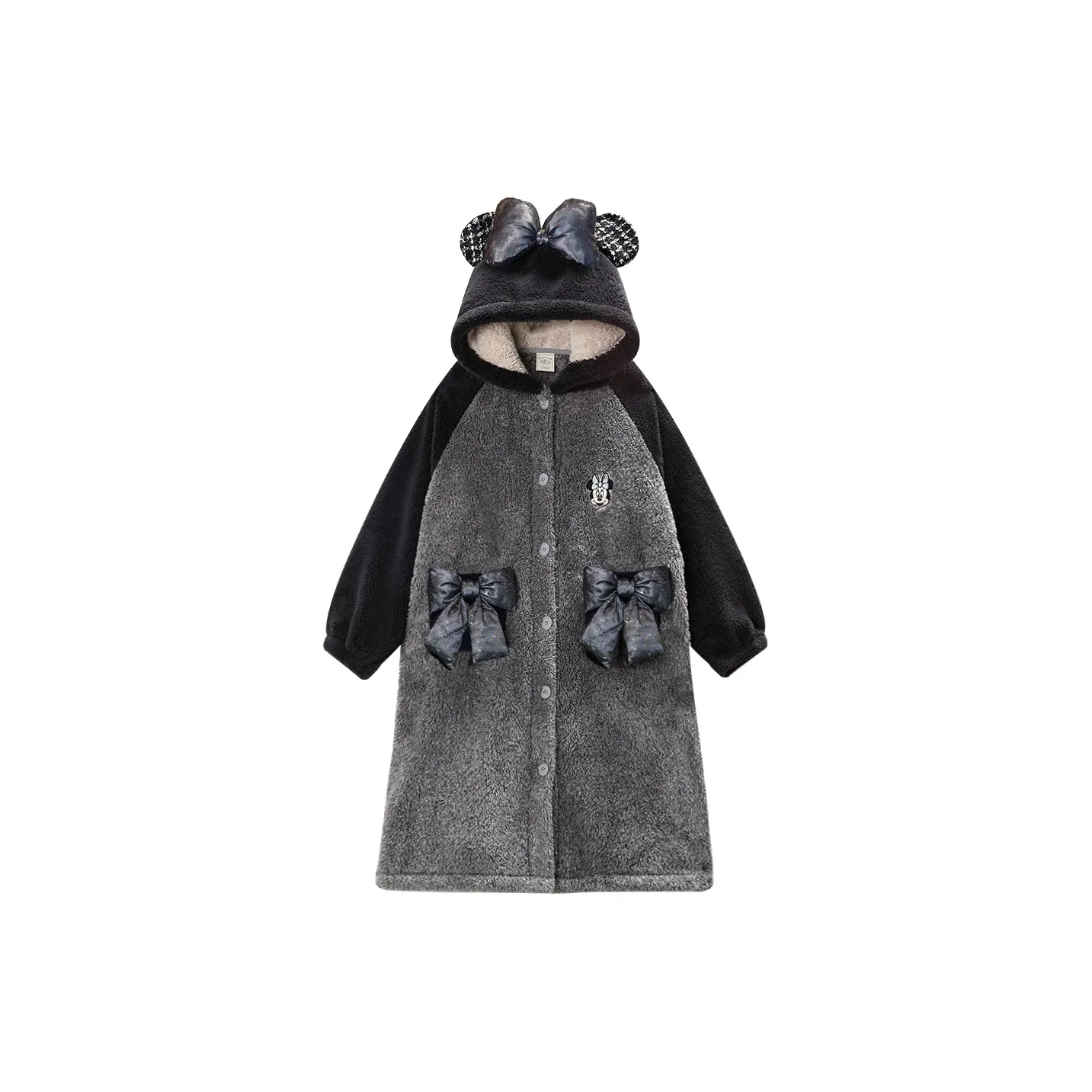 GUKOO x Disney Bath Robes Women's Light Heather Gray