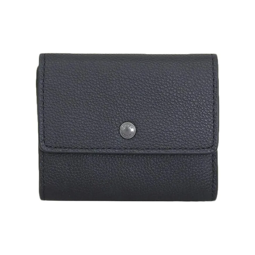 COACH Leather Coin Purse Mini Men's Black