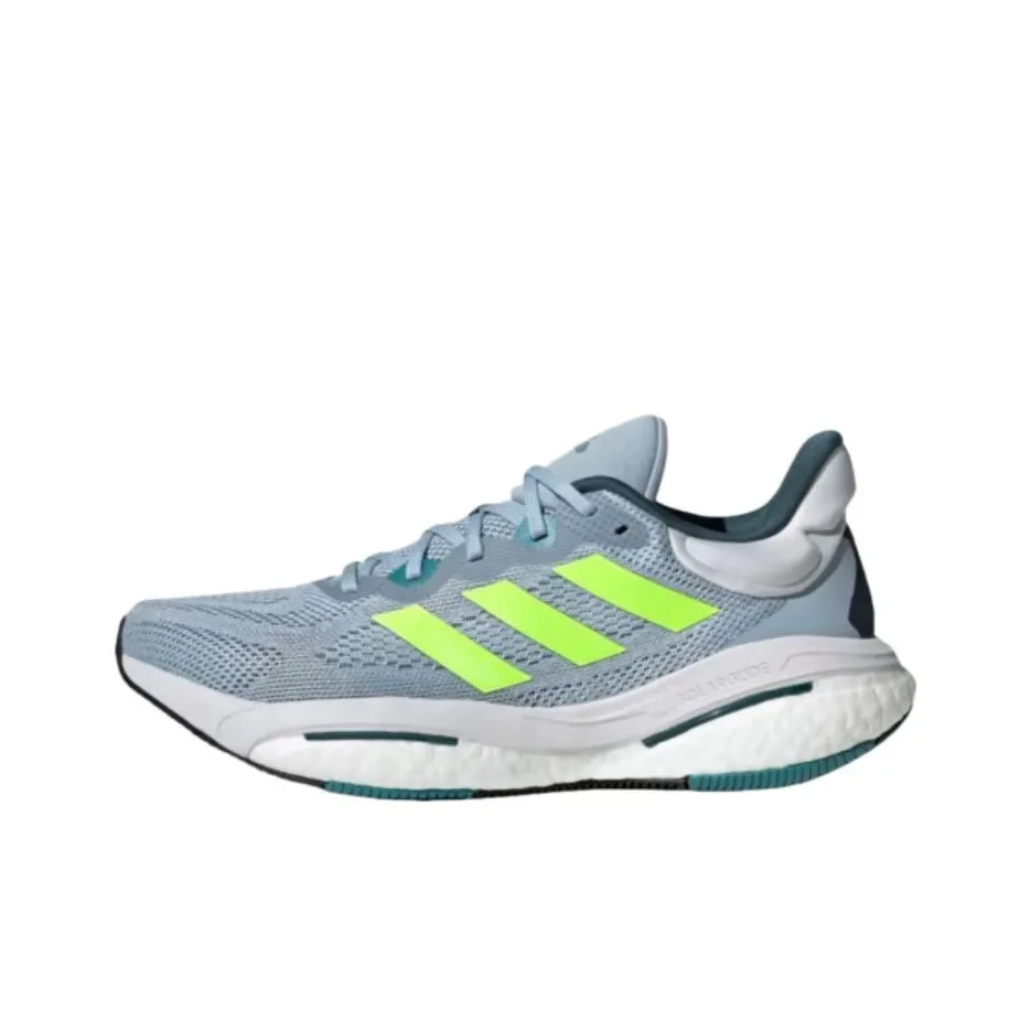 Adidas Solar Glide 6 Противоскользящие устойчивые к истиранию низкий топ беговые кроссовки мужские серые