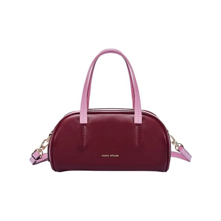 Manu Atelier Сумка из коровьей кожи Boston сумка через плечо женская фуксия и орхидея розовый