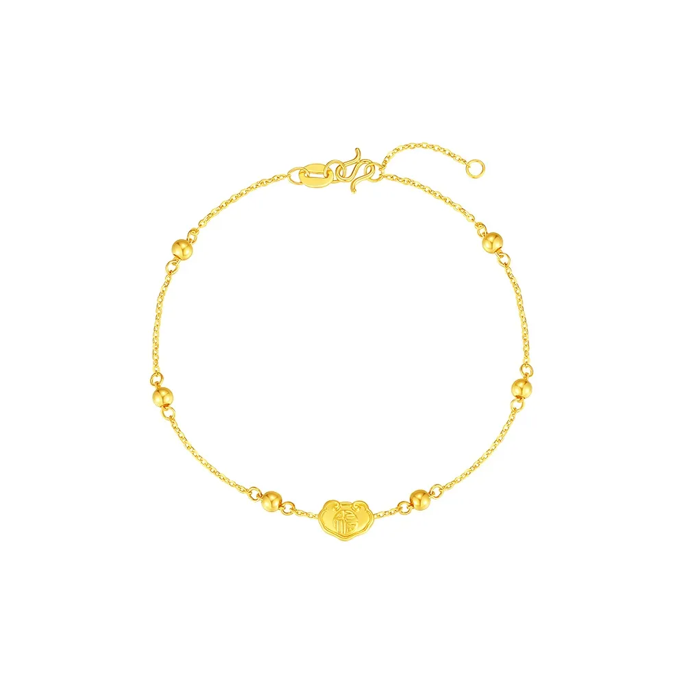 Lao Feng Xiang Gold Bracelet Women's