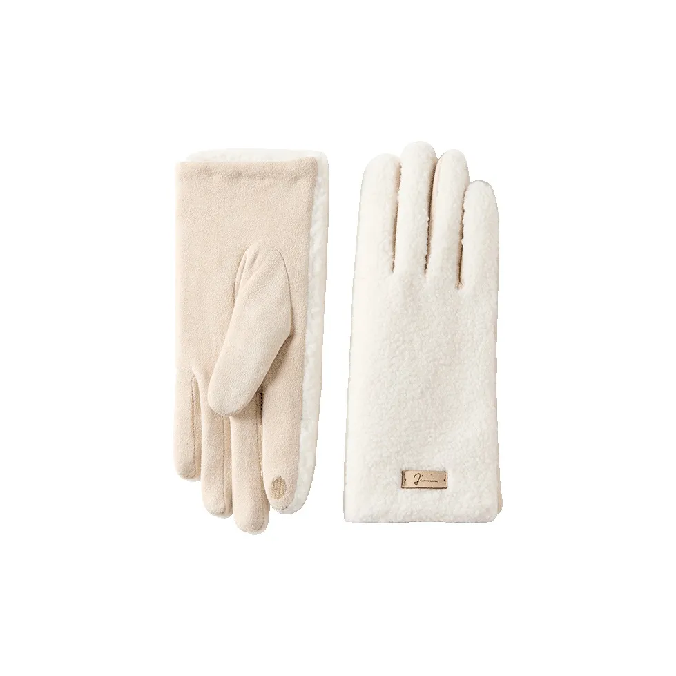 JIUMU Плюшевые Теплые Перчатки Женские