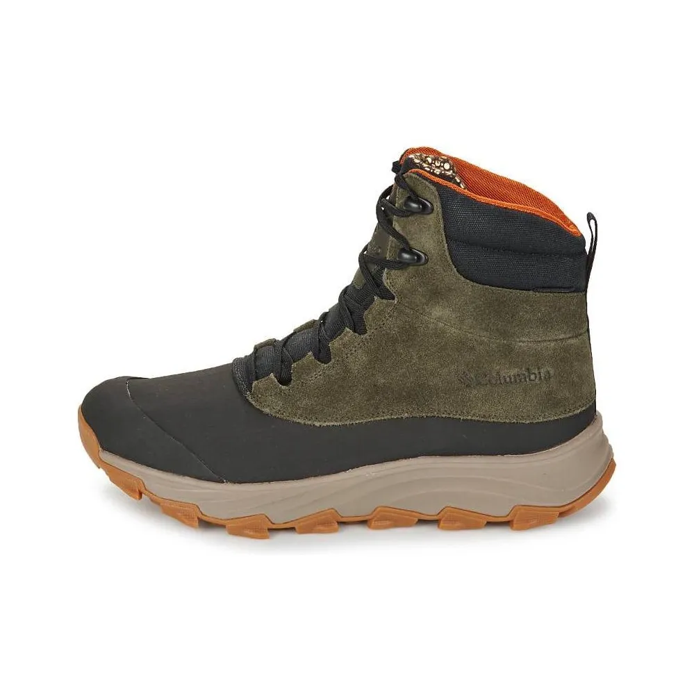 Columbia Wear-Resistant Slip-Resistant Short Outdoor Boots Men's Gray Green