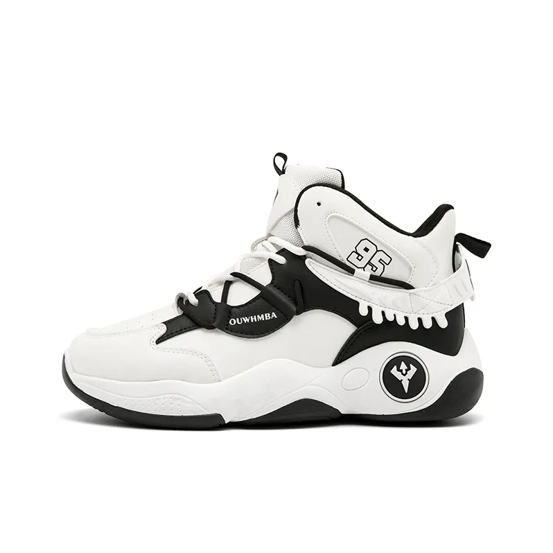 OUWENHEIMANBA Cushioning Coverage Rebound Height Increase Abrasion Resistant Breathable High Top Basketball Shoes Men's