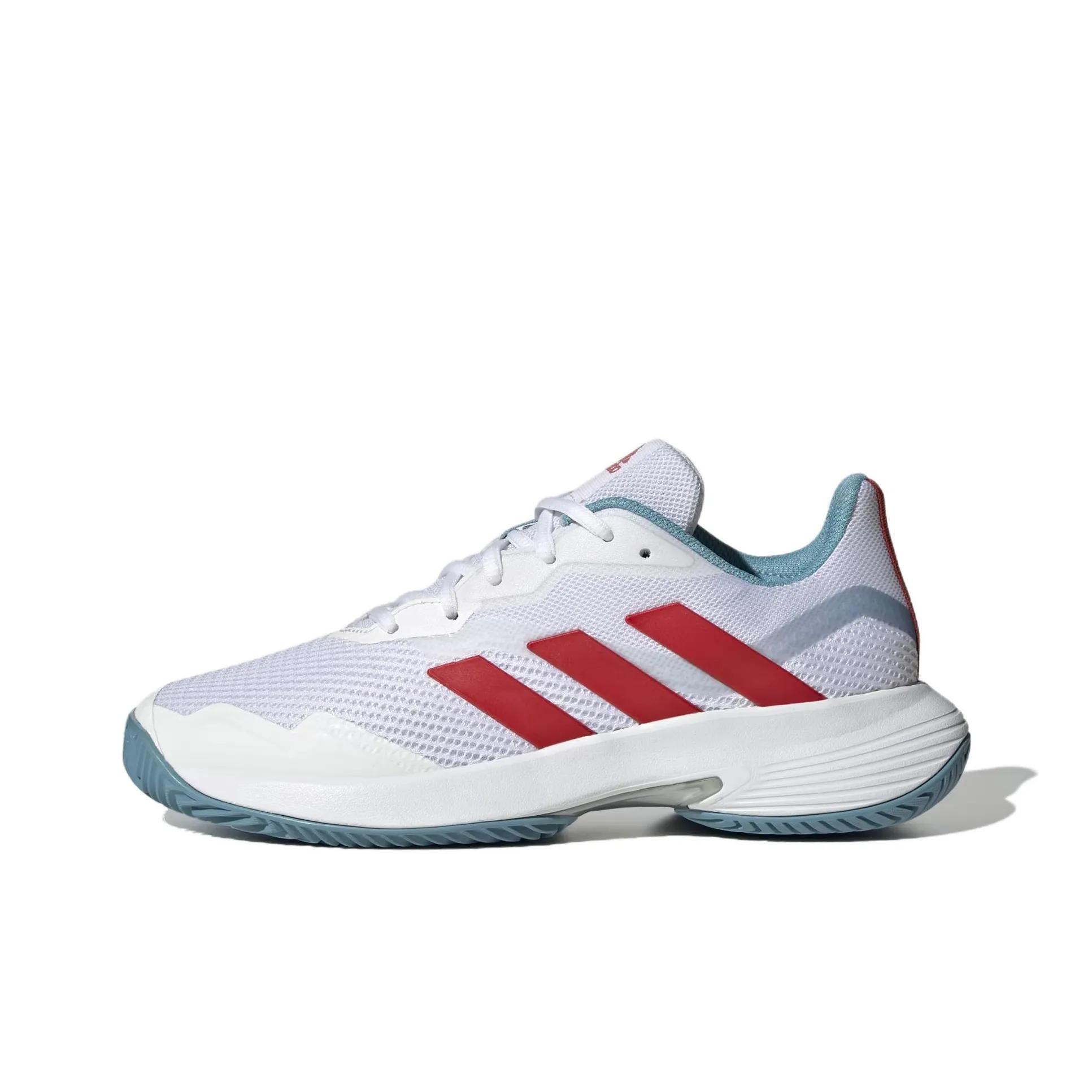 Adidas CourtJam Control Anti Slip Wear Resistant Low Top Tennis Shoes Women's White