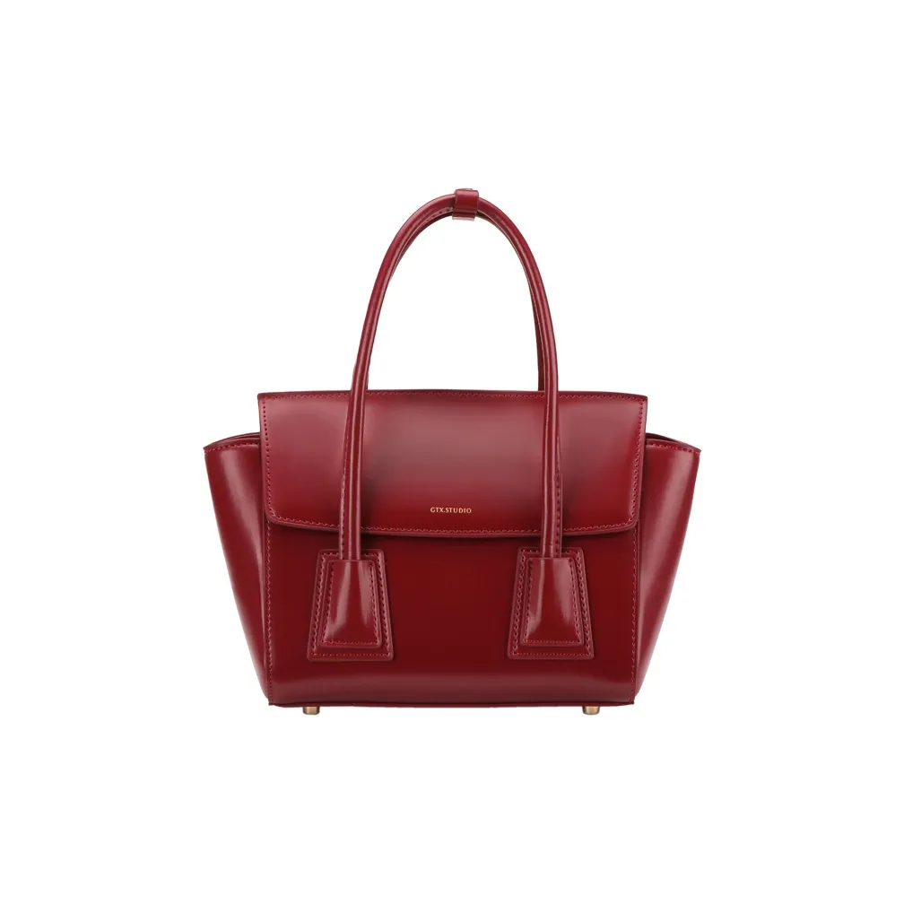 Tanita West Коровья кожа Крылья Сумка Портативная Сумка через плечо Сумка через плечо Женская Бургунди