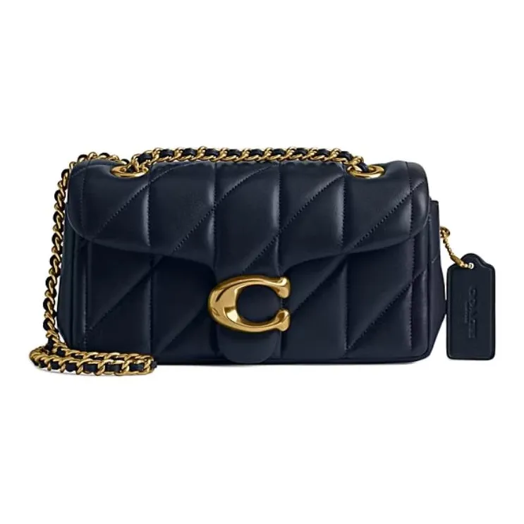 COACH Tabby Nappa Leather Crossbody Bag, Shoulder Bag Regular Women's Dark Marine Blue