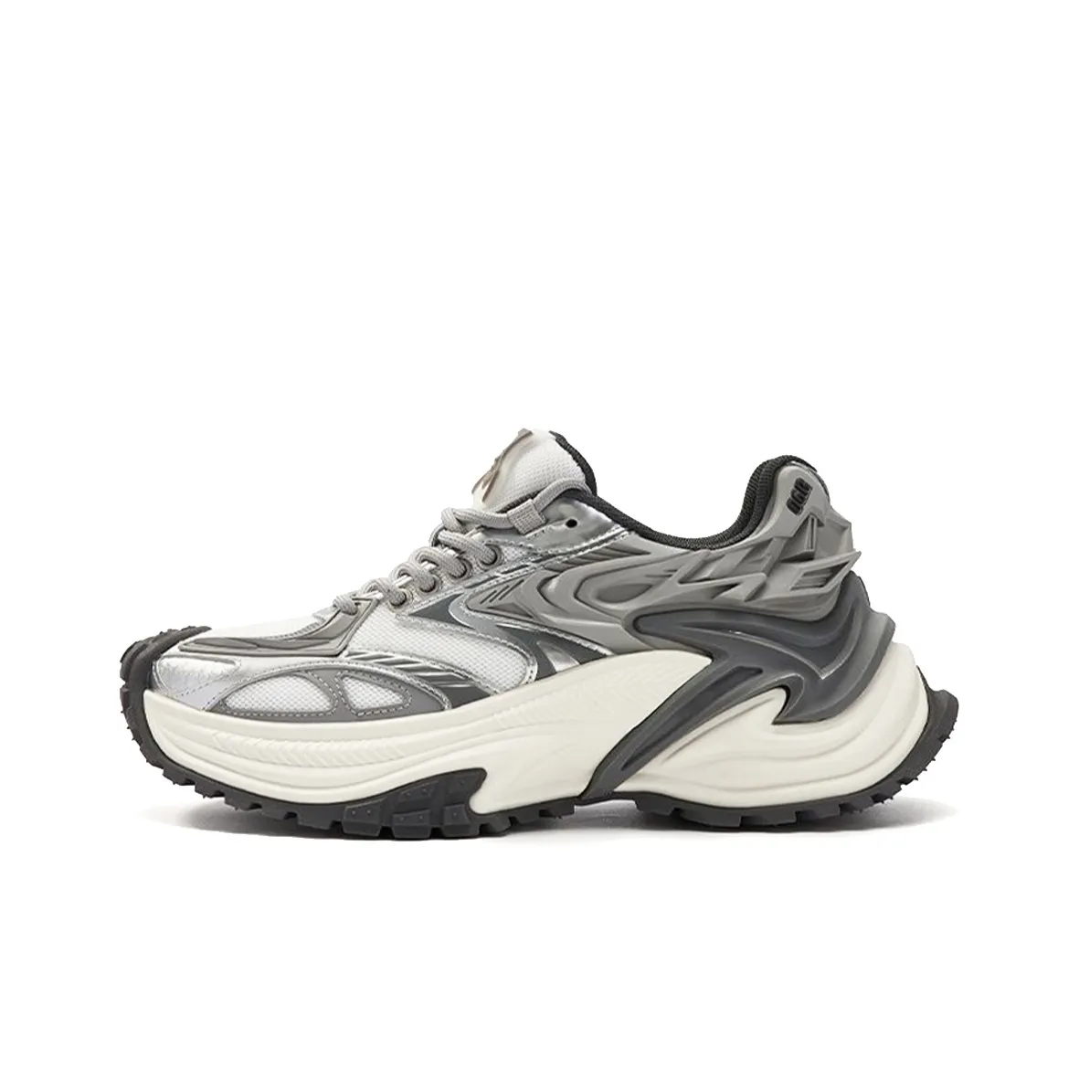 OGR Low Top Running Shoes Unisex Silver Gray, Premium Gray
