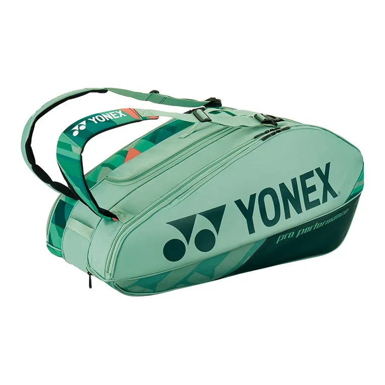 YONEX Badminton Racket Bags 2 Pcs Pack Sports Backpack Olive Green Unisex Front Storage Pocket