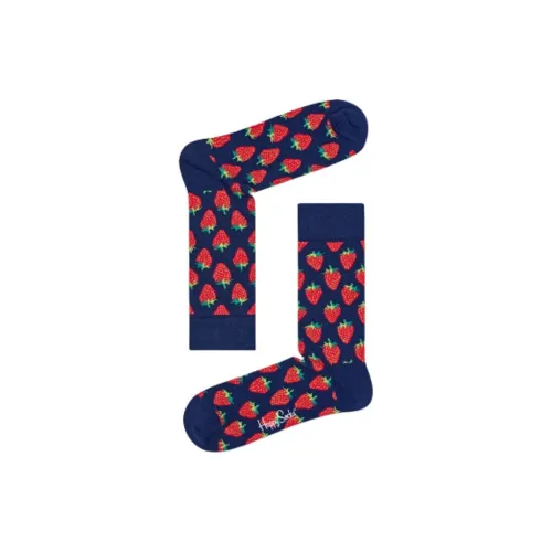Happy Socks 1 шт Клубничный Точка Унисекс MID Носки до икры