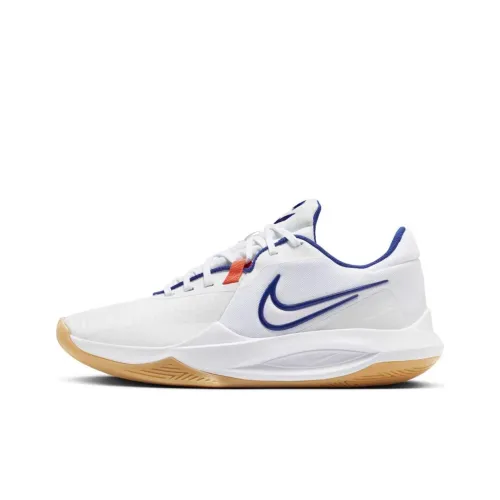 NIKE Precision 6 Баскетбольные кроссовки Низкие Белые Мужские