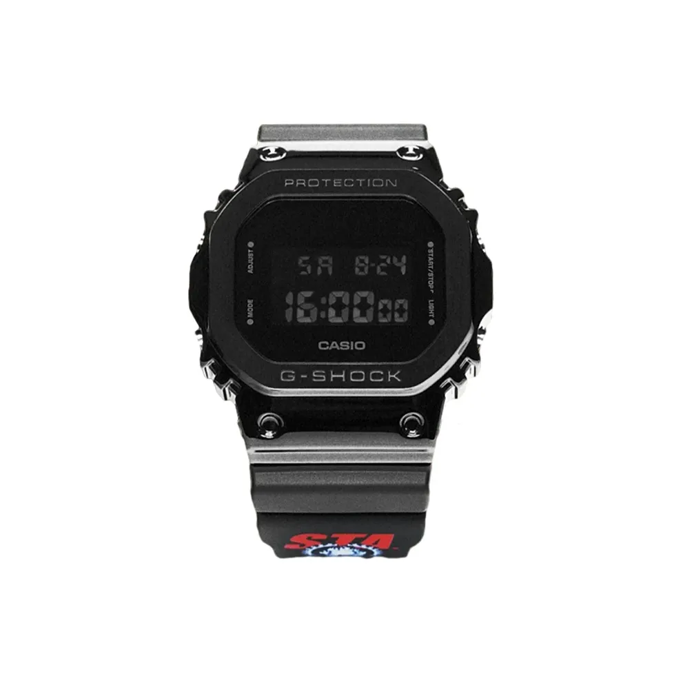 CASIO Кварцевый механизм Смольный ремешок Часы для мужчин Черный циферблат