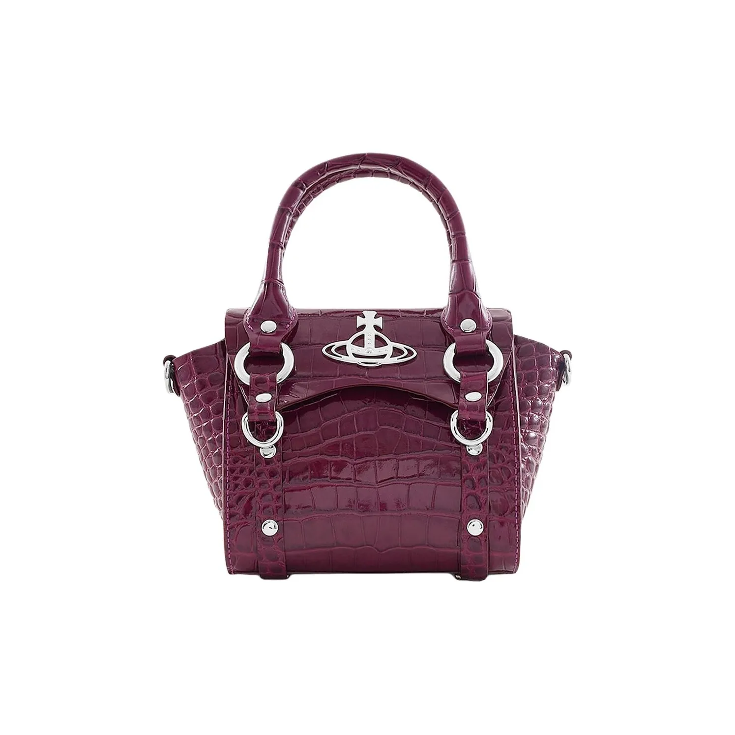 Vivienne Westwood BETTY Leather Shoulder Bag Crossbody Bag Handbag Mini Women's Purple