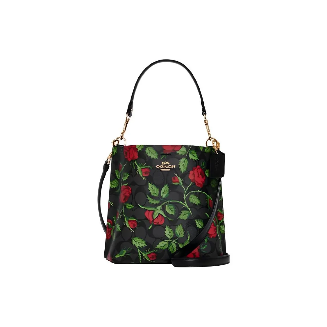 COACH Mollie Сумка из искусственной кожи в форме ведра сумка через плечо маленькая сумка для женщин черная