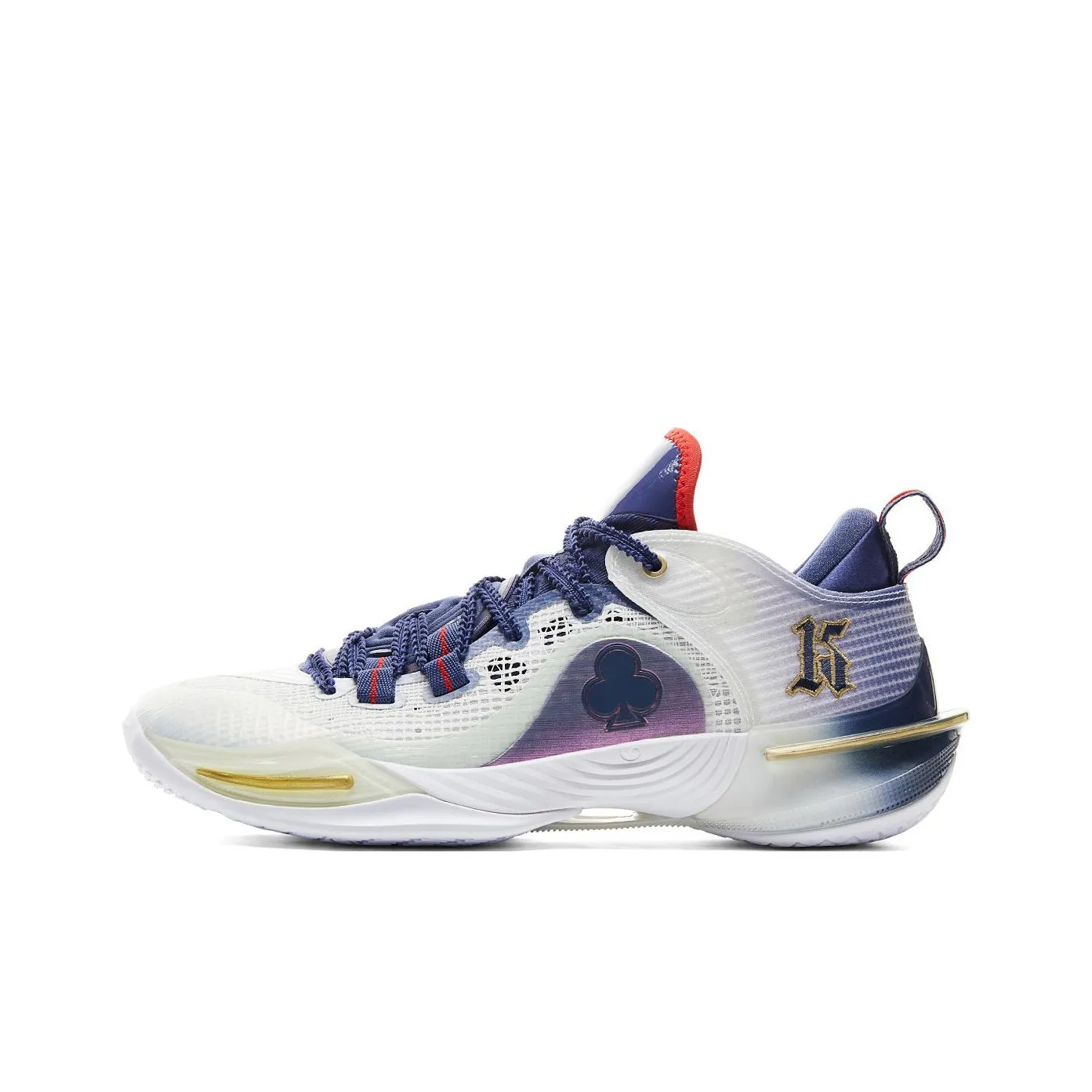 PEAK Taichi Вспышка 6 Амортизаторы Устойчивый к истиранию Низкий Топ Баскетбольные кроссовки Мужские Белый Фиолетовый