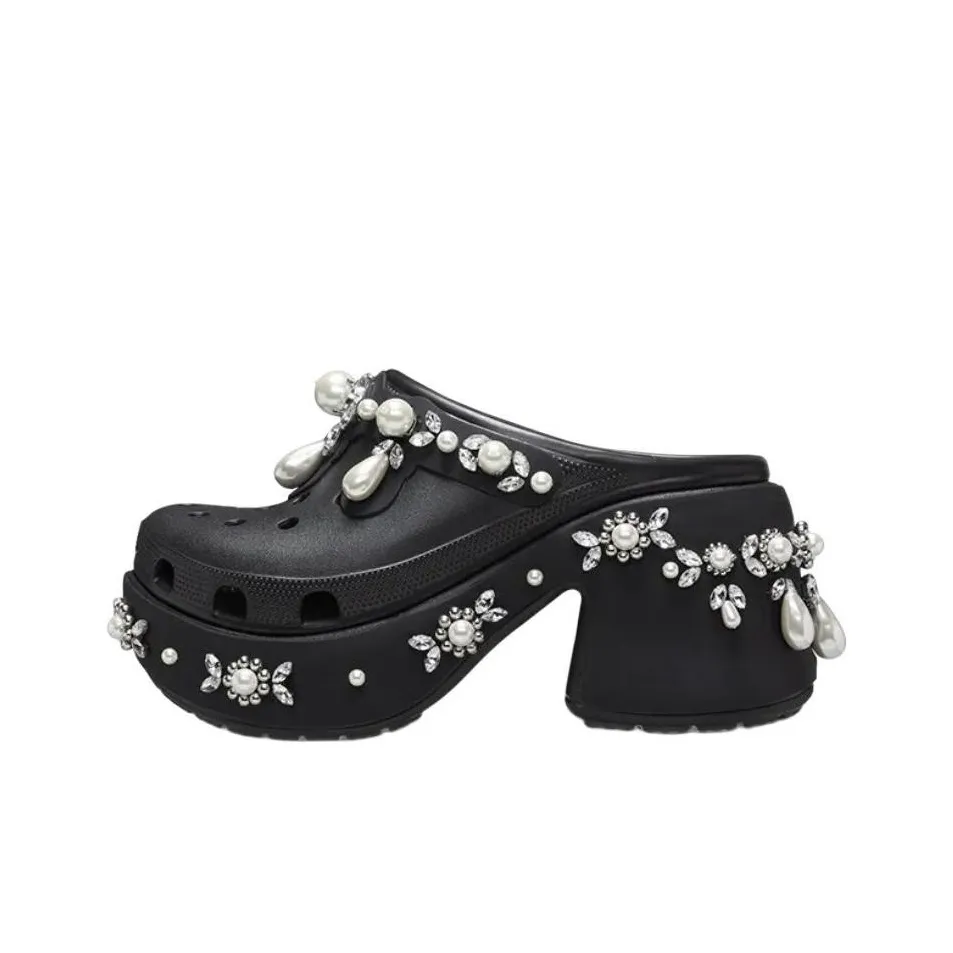 Crocs Siren Clog Simone Rocha Spiked Black Women
s