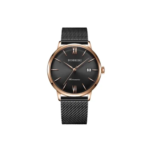 ROSSINI Механический Movement Мужские часы 40,5 мм Черные