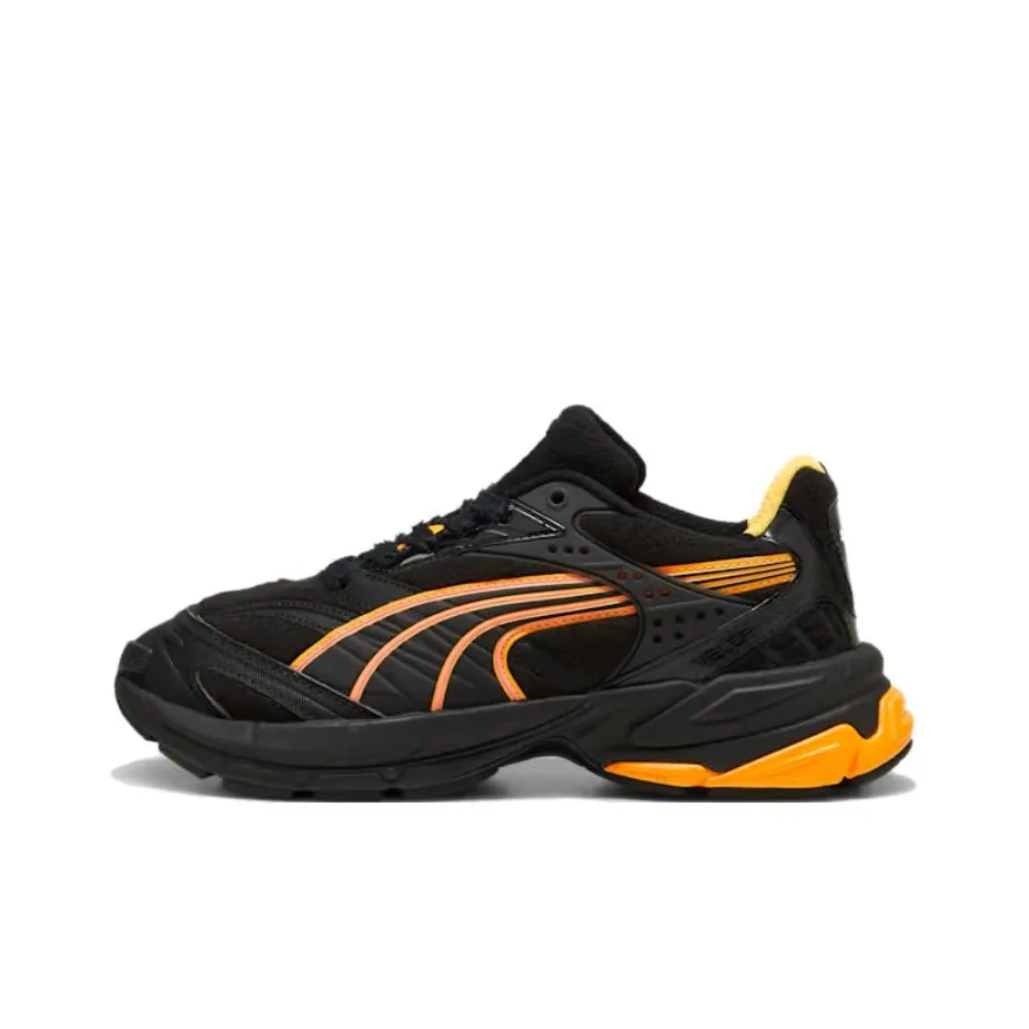 Феррари X PUMA Scuderia Ferrari Slip Resistant Abrasion Resistant Низкий Топ Беговые кроссовки Унисекс Черный