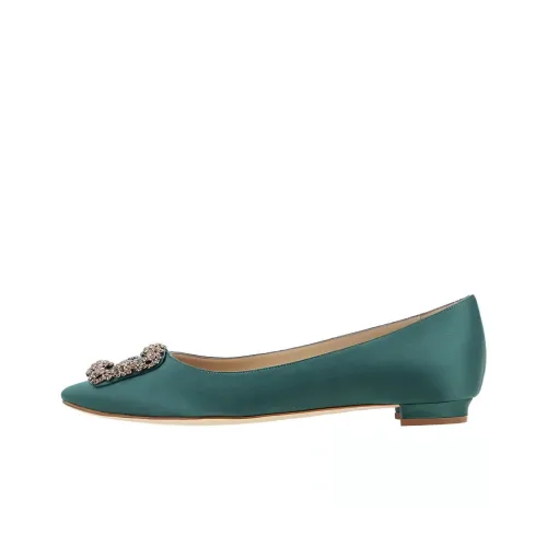 MANOLO BLAHNIK Hangisi Женские повседневные туфли Зеленый Женские