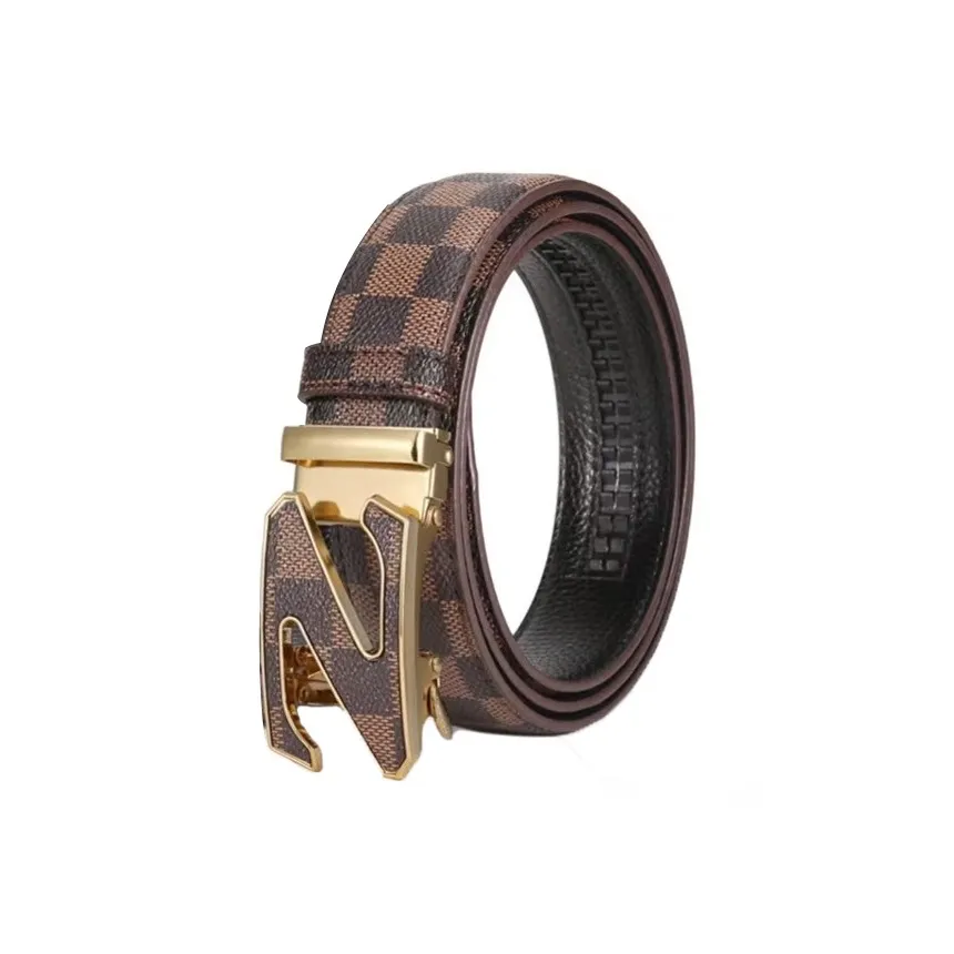 JONNY MOORE Alloy/Faux Leather Belts Men's 3.8cm