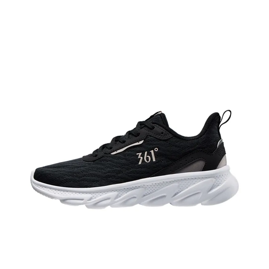 361° Дышащий и Легкий Низкий Топ Беговые Кроссовки Женские Черный Розовый