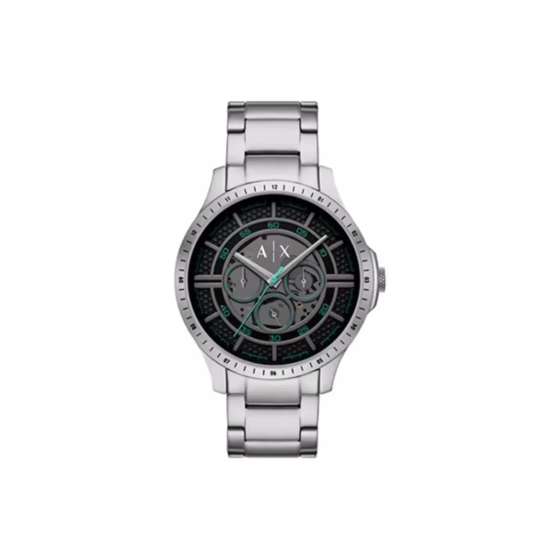 ARMANI EXCHANGEAE Наручные часы Кварцевый механизм 46 мм Черный циферблат Мужские часы