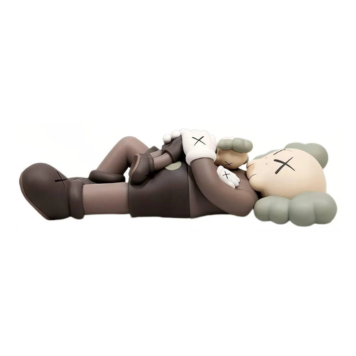 KAWS Figure Print HOLIDAY SINGAPORE COMPANION Brown Trendy Figures