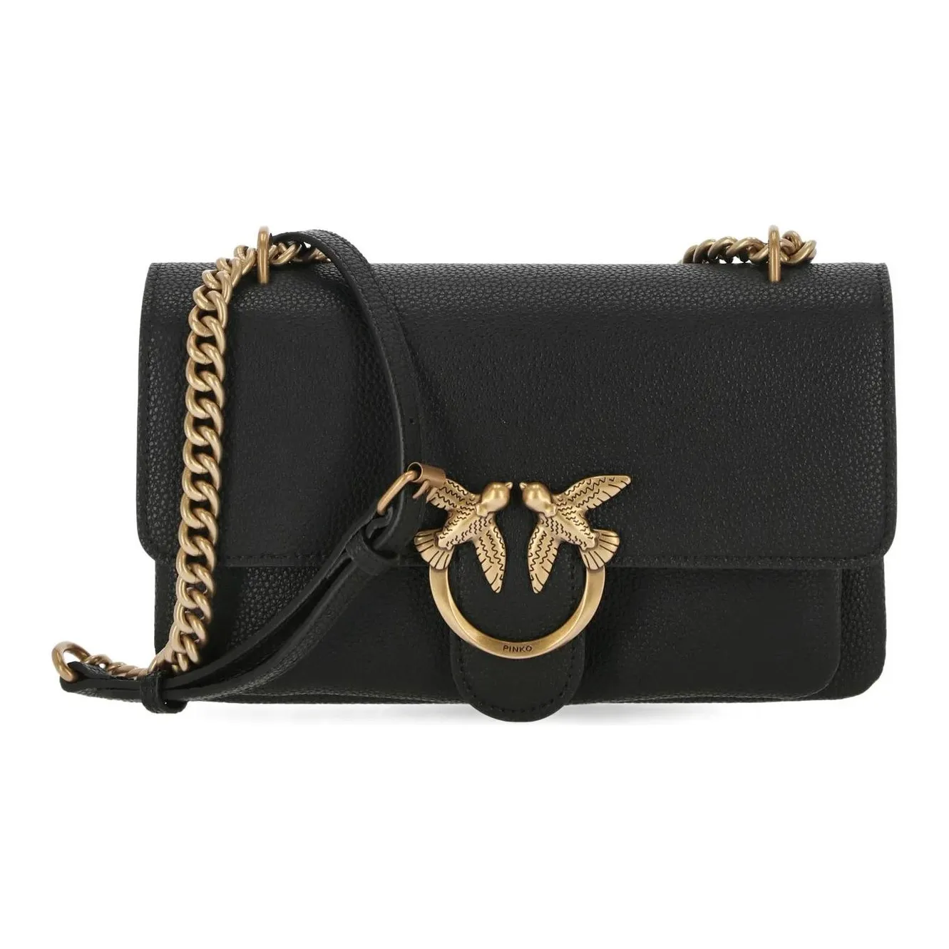 PINKO Сумка через плечо из кожи сумка на плечо женская черная