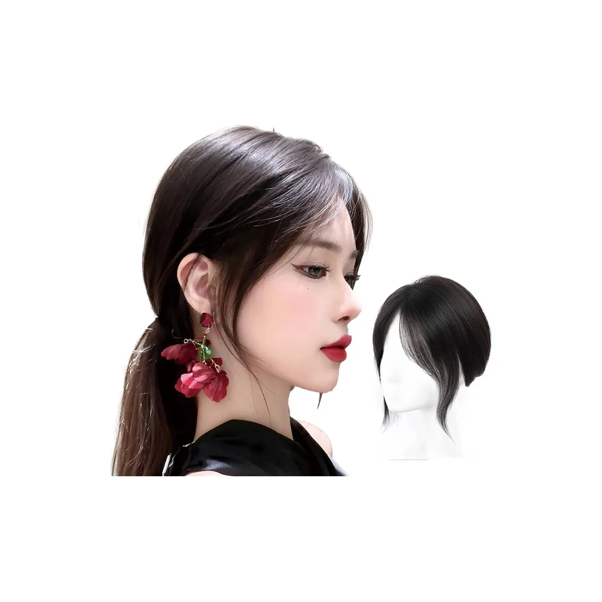 TIANKONGSHU Тюльпан Потеря волос Планшеты Человеческие волосы Короткие Прямые волосы