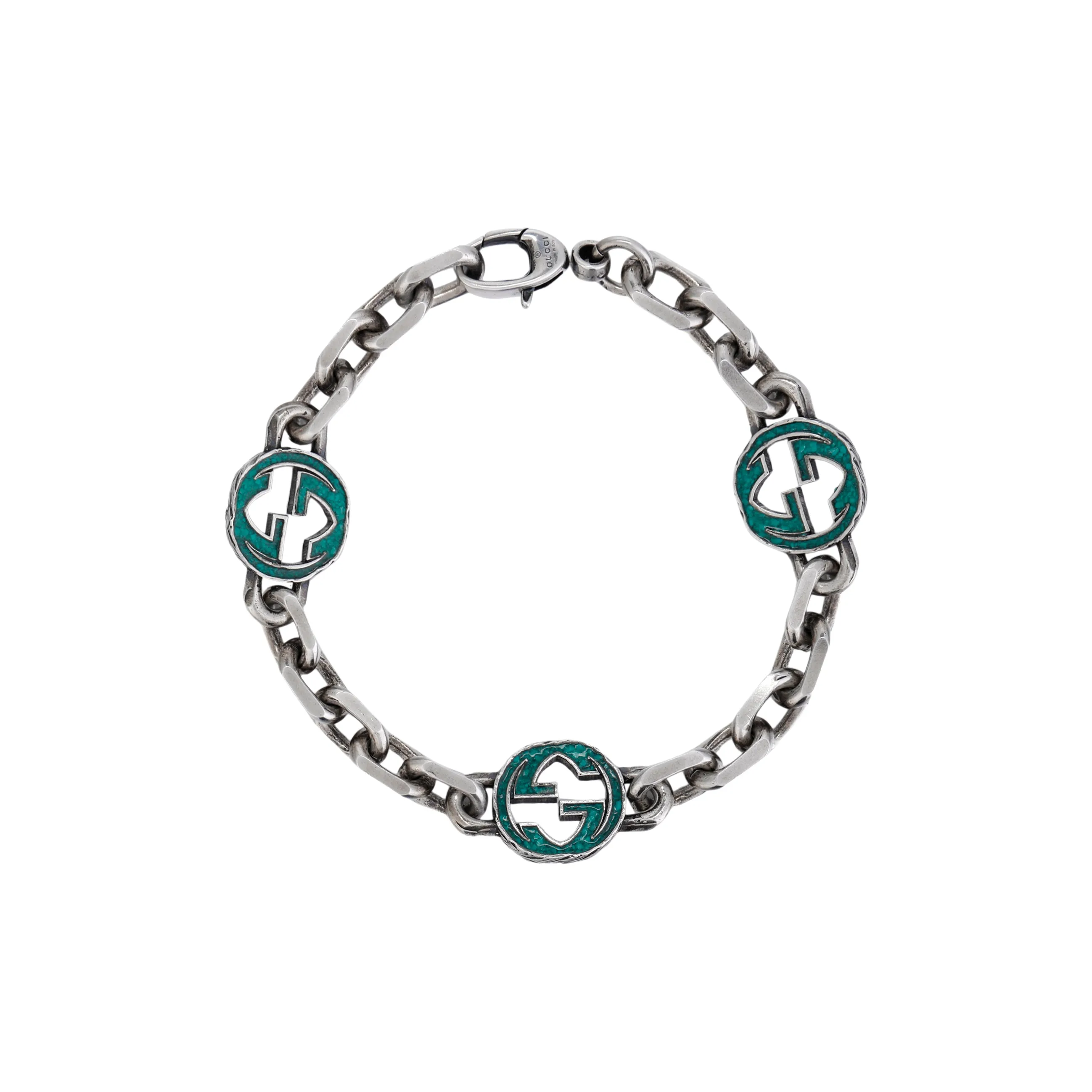 GUCCI Interlocking Bracelets Unisex Green