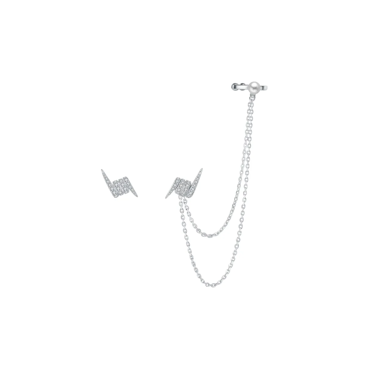 BABYBEI Shell Pearl Stud Earrings Women's