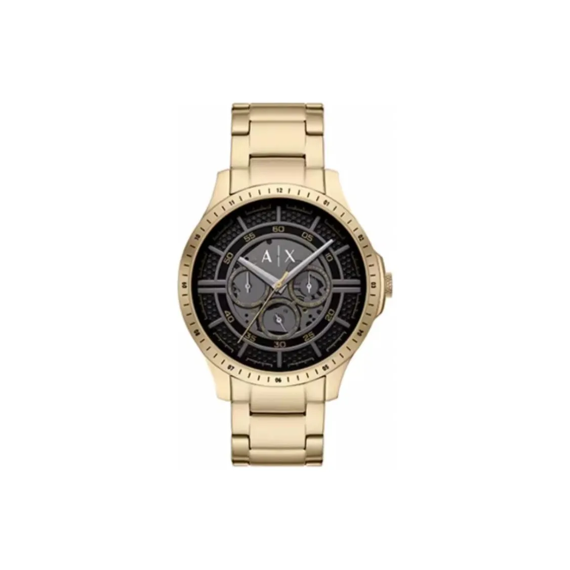 ARMANI EXCHANGEAE Wrist Watch Mechanical Movement Stainless Steel Strap 46mm Black Dial Men's Watches