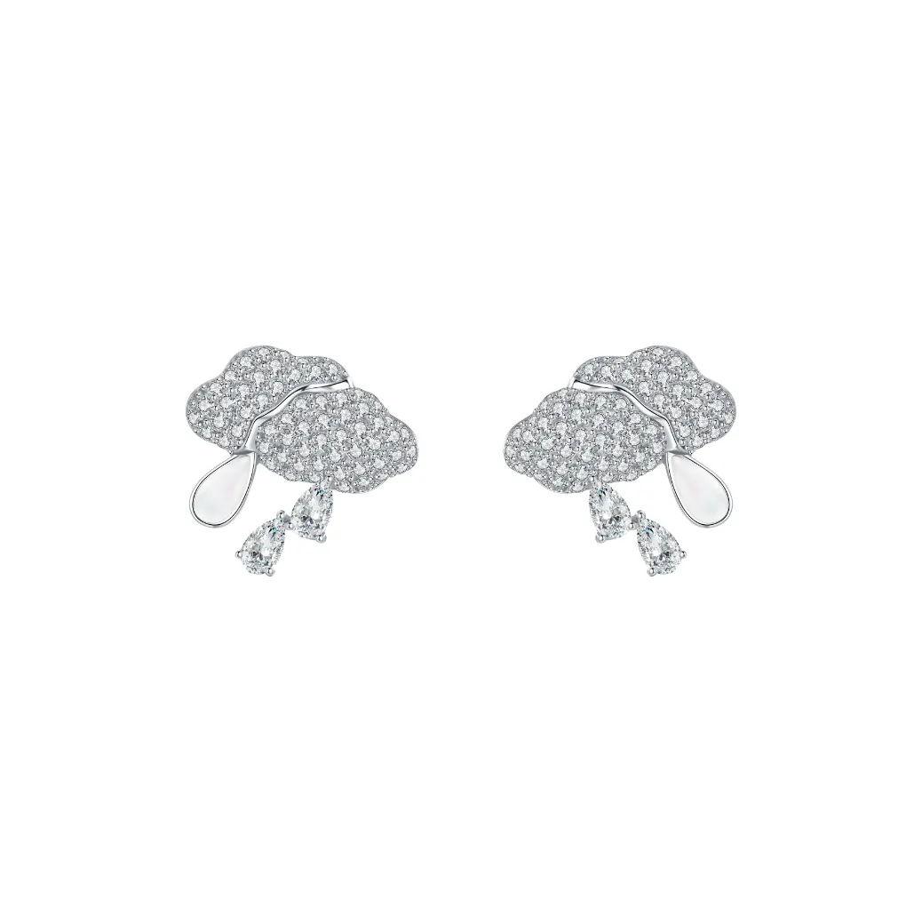 BABYBEI Mother Of Pearl Stud Earrings Women's