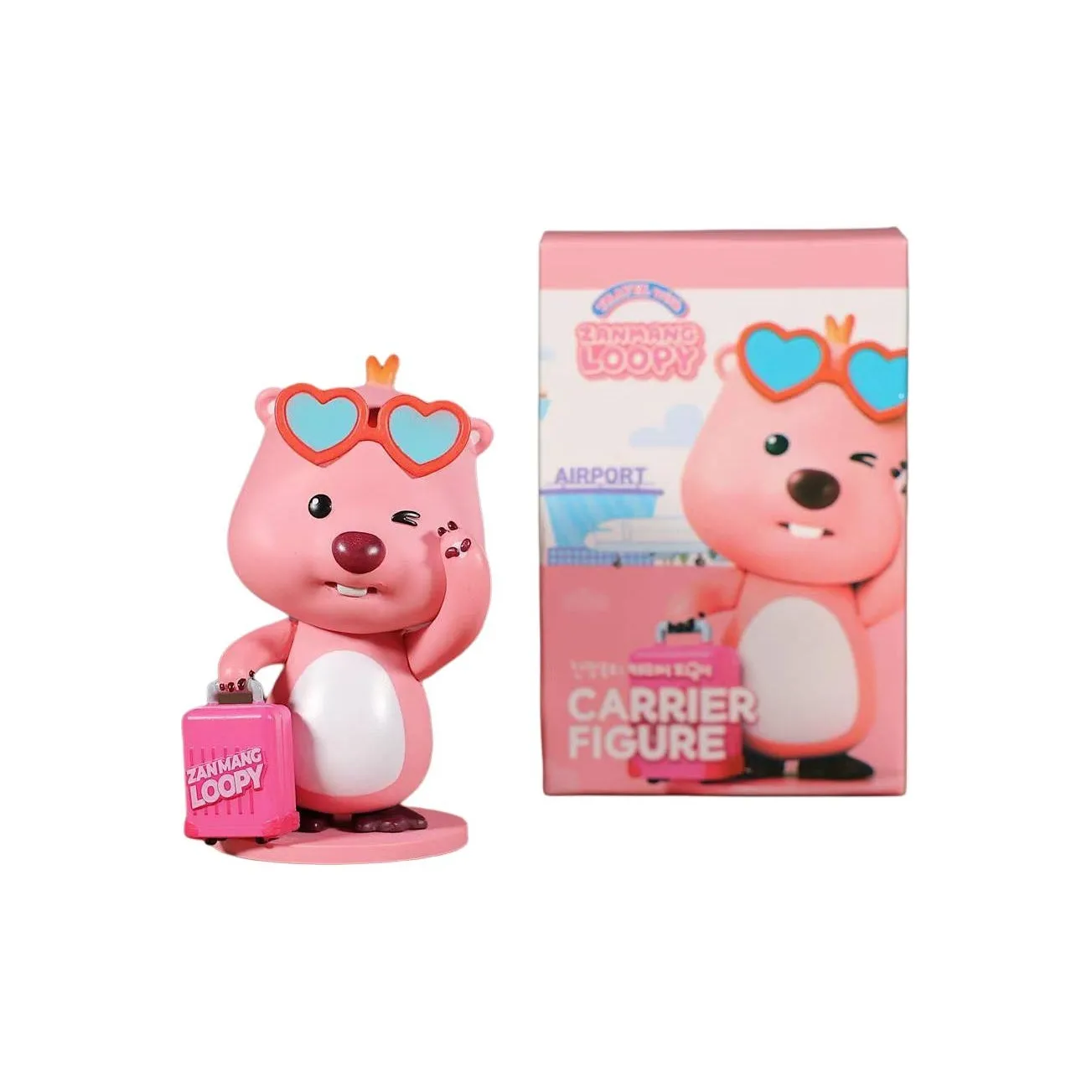 Zanmang Loopy Чемодан Солнцезащитные очки LOOPY Слепые коробки Один Mystery Коробка Целая коробка 4 шт